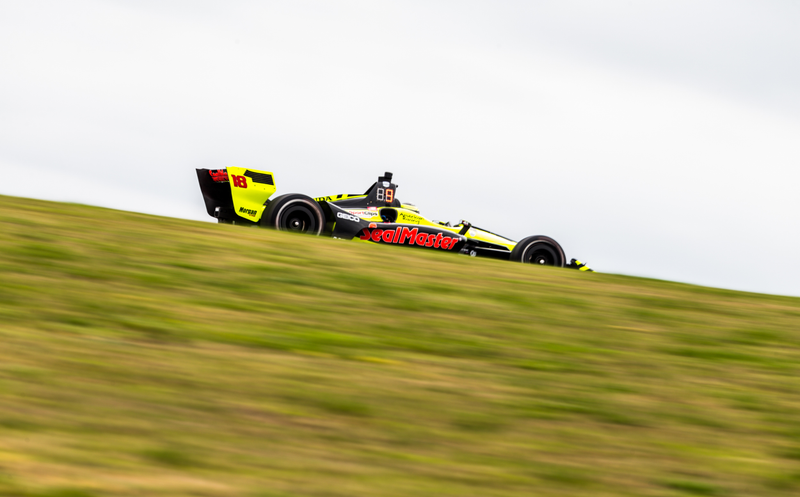 Illustration for article titled Here's All the Action From IndyCar Practice At COTA